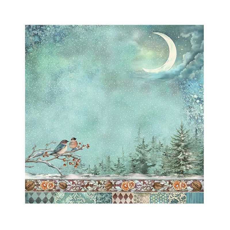 Stamperia Polyester Fabric 12"x 12" 4/Pkg - The Nutcracker