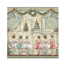 Stamperia Polyester Fabric 12"x 12" 4/Pkg - The Nutcracker