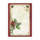 Stamperia Assorted Rice Paper Backgrounds A6 8/Sheets - Classic Christmas