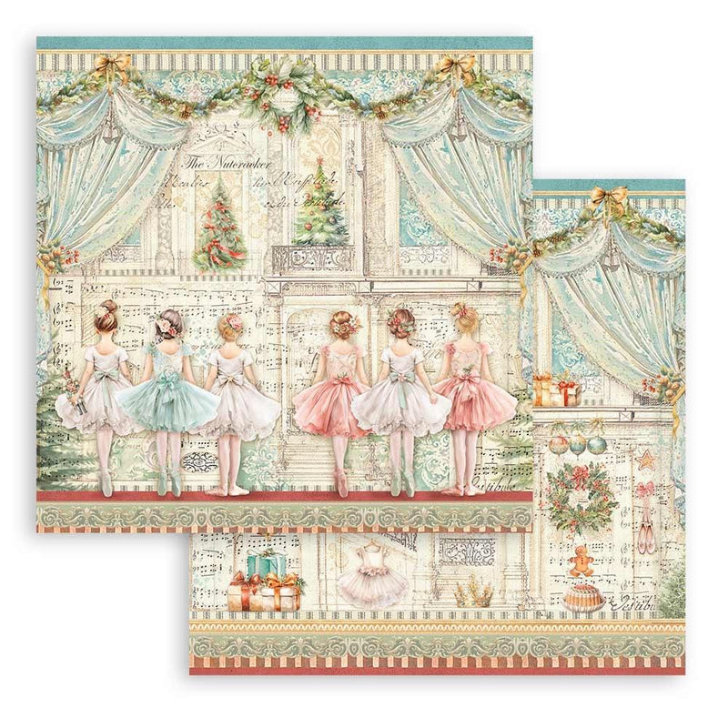 Stamperia Double-Sided paper Pad 8"x 8" 10/Pkg - The Nutcracker