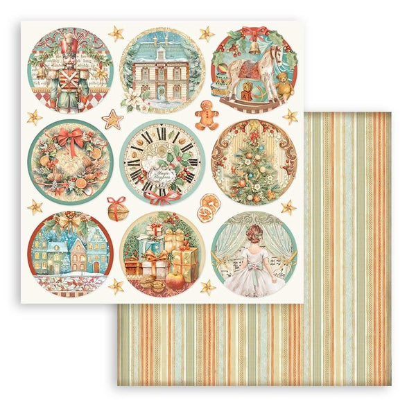 Stamperia Double-Sided paper Pad 8"x 8" 10/Pkg - The Nutcracker