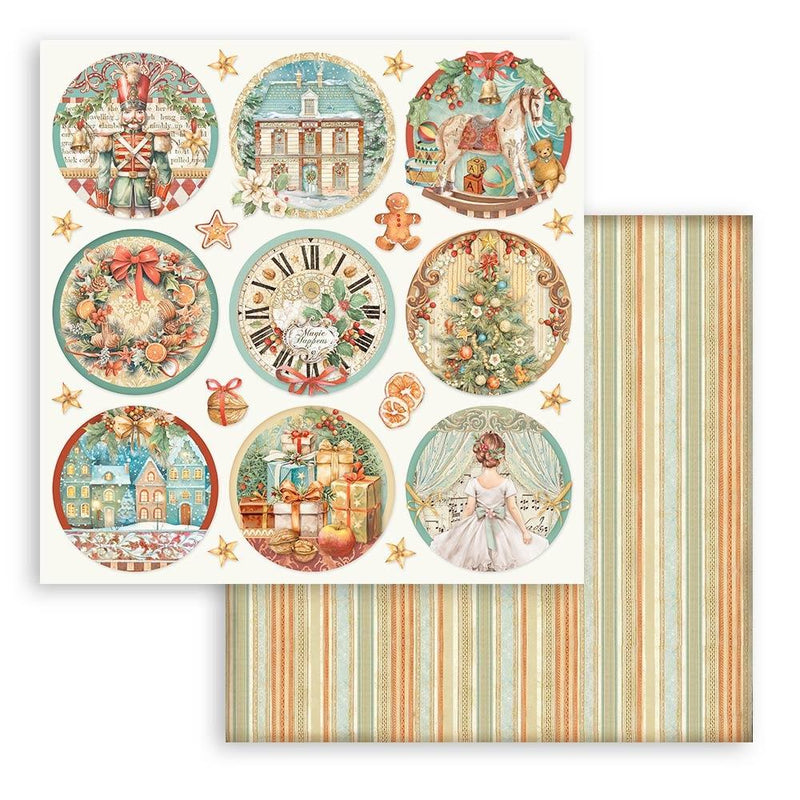 Stamperia Double-Sided paper Pad 8"x 8" 10/Pkg - The Nutcracker