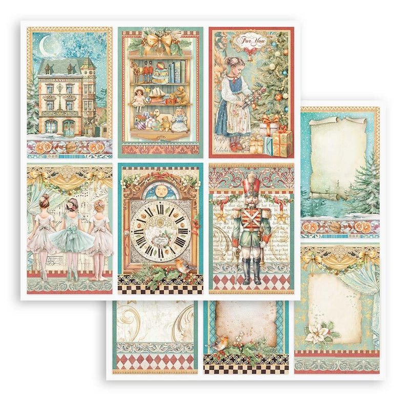 Stamperia Double-Sided paper Pad 8"x 8" 10/Pkg - The Nutcracker