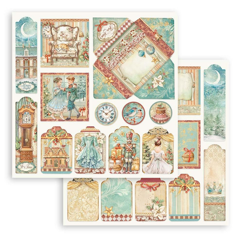 Stamperia Double-Sided Paper Pad 12"x 12" 10/Pkg^ - The Nutcracker^