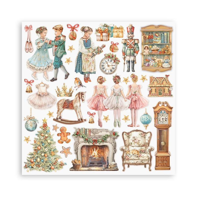 Stamperia Double-Sided Paper Pad 12"x 12" 10/Pkg^ - The Nutcracker^