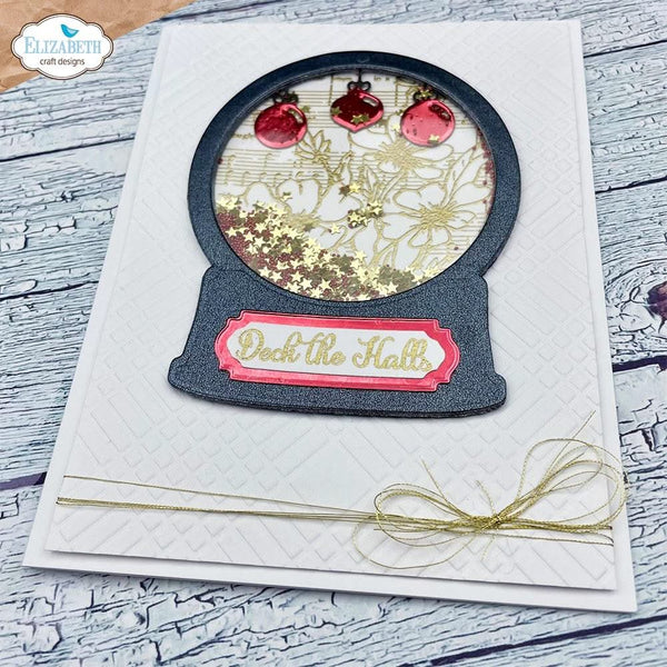 Elizabeth Craft Metal Die Snow Globe fun*