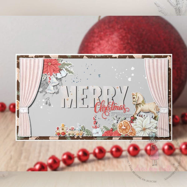 Dress My Craft Single-Sided Paper Pad 12"X12" 24/Pkg Christmas Stories, 12 Designs/2 Each*