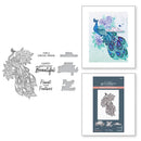 Spellbinders BetterPress Press Plate & Die Set By Dawn Bibby Elegant Peacock*
