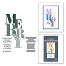 Spellbinders BetterPress Press Plate Colour Mix Merry Registration*