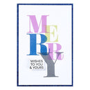 Spellbinders BetterPress Press Plate Colour Mix Merry Registration*