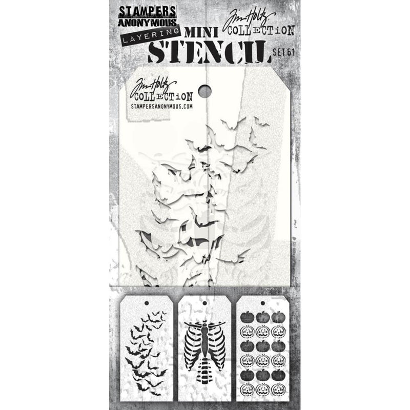 Tim Holtz Mini Layered Stencil Set 3/Pkg