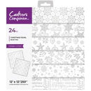 Crafter's Companion Paper Pad 12"X12" Christmas Pearl Resist*