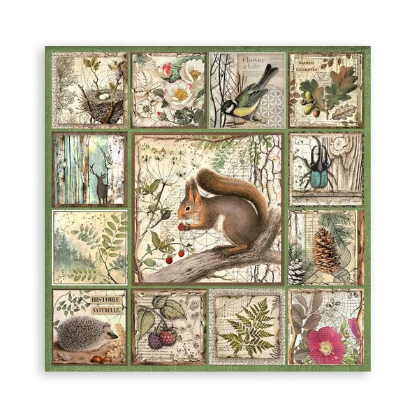 Stamperia Single-Sided Paper Pad 12"x 12" 22/Pkg - Forest