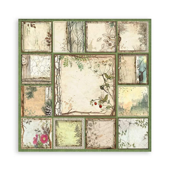 Stamperia Single-Sided Paper Pad 12"x 12" 22/Pkg - Forest
