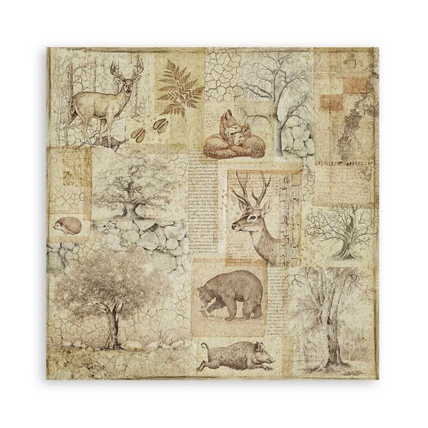 Stamperia Single-Sided Paper Pad 12"x 12" 22/Pkg - Forest
