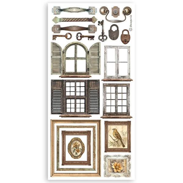 Stamperia Double-Sided Paper Cut-Outs 4/Pkg - Golden Harmony