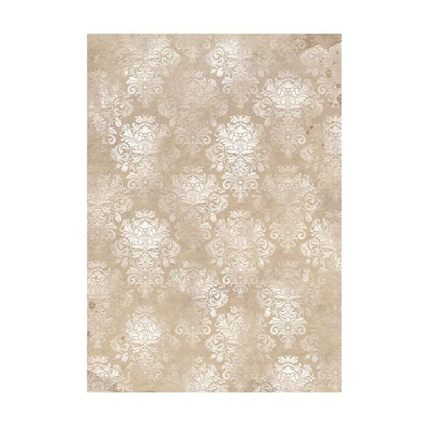 Stamperia Assorted Rice Paper Backgrounds A6 8/Sheets - Golden Harmony