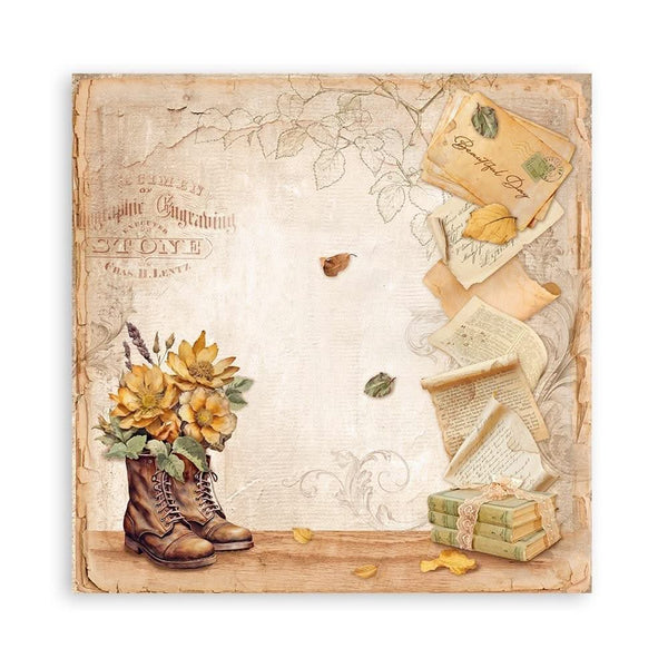 Stamperia Single-Sided Paper Pad 12"x 12" 22/Pkg - Golden Harmony