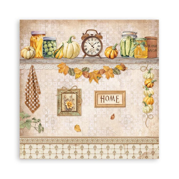 Stamperia Single-Sided Paper Pad 8"x 8" 22/Pkg - Golden Harmony*