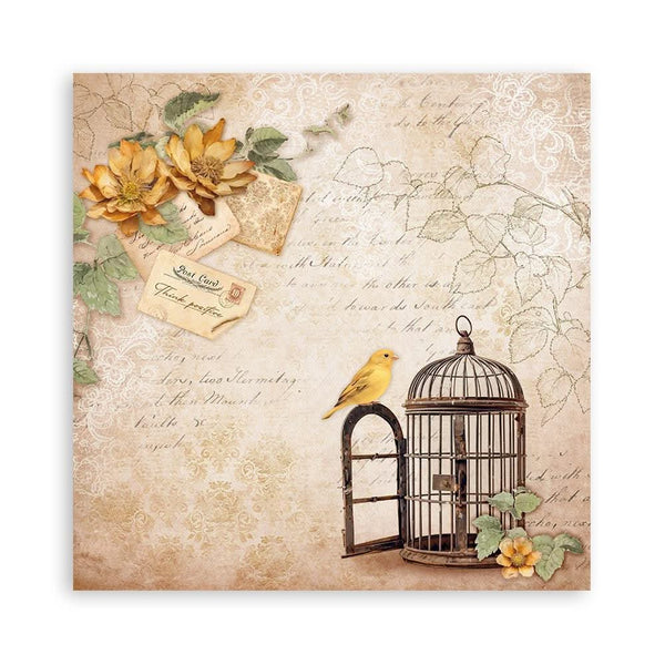 Stamperia Single-Sided Paper Pad 12"x 12" 22/Pkg - Golden Harmony