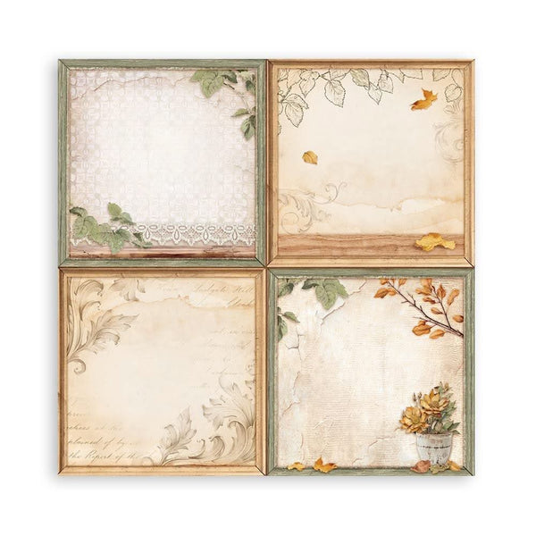 Stamperia Single-Sided Paper Pad 8"x 8" 22/Pkg - Golden Harmony*