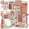 49 And Market Ephemera Stackers Colour Swatch: Terracotta