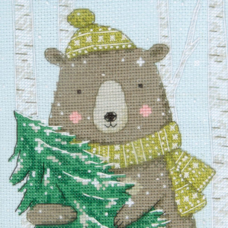 Dimensions Counted Cross Stitch Kit 16" Long Woodland Animals Stocking (14 Count)