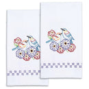 Jack Dempsey Stamped Decorative Hand Towels 17"X28" 2 Birds*