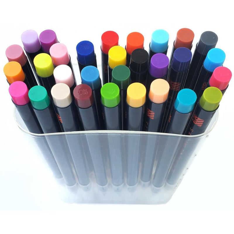 Aitoh Akashiya Sei Watercolour Brush Pen 30/Pkg Assorted Colours