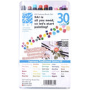 Aitoh Akashiya Sei Watercolour Brush Pen 30/Pkg Assorted Colours