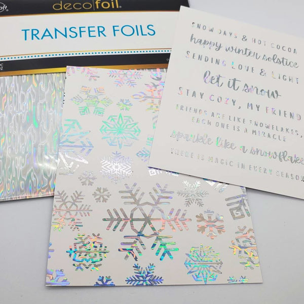 Deco Foil Transfer Sheets 6"X6" 12/Pkg - Firelight