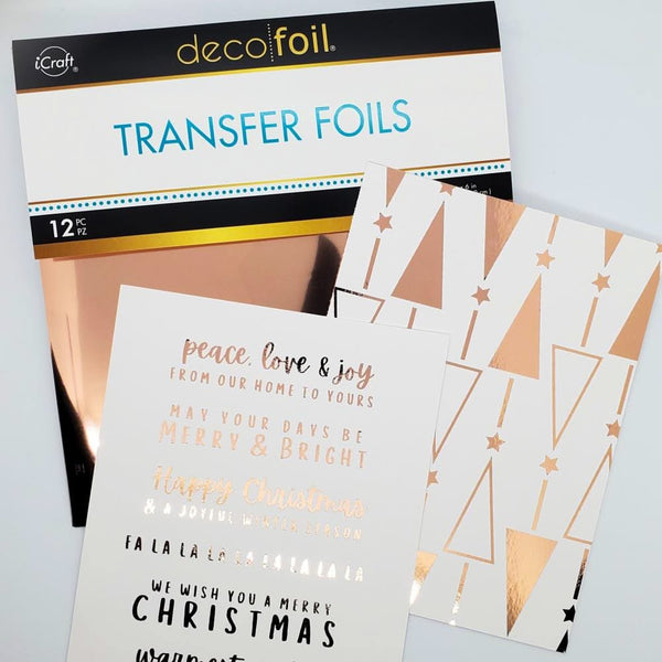 Deco Foil Transfer Sheets 6"X6" 12/Pkg - Blizzard