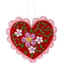 Bucilla Felt Ornaments Applique Kit Set Of 4 Heartfelt Treasures