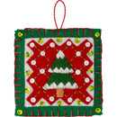 Bucilla Felt Ornaments Applique Kit Set Of 6 Holiday Quilt Squares