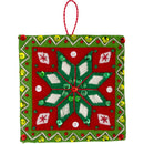 Bucilla Felt Ornaments Applique Kit Set Of 6 Holiday Quilt Squares