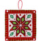 Bucilla Felt Ornaments Applique Kit Set Of 6 Holiday Quilt Squares