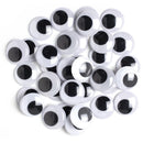 CousinDIY Paste-On Wiggle Eyes 25mm 34/Pkg Black