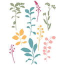 Sizzix A5 Clear Stamps By 49 And Market - Fine Stems 01