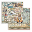 Stamperia Double-Sided Paper Pad 8"x 8" 10/Pkg - Art of Travelling