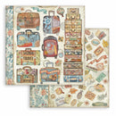 Stamperia Double-Sided Paper Pad 8"x 8" 10/Pkg - Art of Travelling