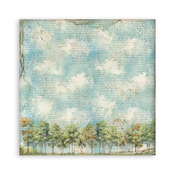 Stamperia Single-Sided Paper Pad 8"x 8" 22/Pkg - Art of Travelling