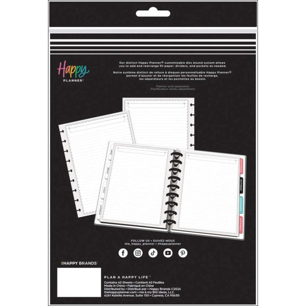 Happy Planner Classic Fill Paper Sweet & Simple*