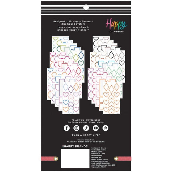 Happy Planner Classic Sticker Value Pack 30/Pkg - Colourful Boxes