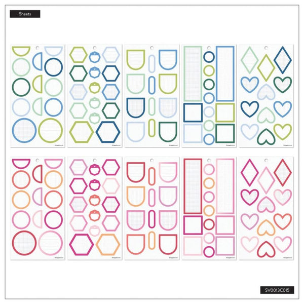 Happy Planner Classic Sticker Value Pack 30/Pkg - Colourful Boxes