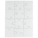 Hygloss Compoz-A-Puzzle Blank Jigsaw Puzzle 5.5"X8" 24/Pkg 12 Pieces