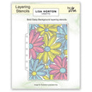 Lisa Horton Crafts Layering Stencils 5"X7" Bold Daisy Background