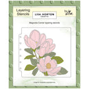 Lisa Horton Crafts Layering Stencils 6"X6" Magnolia Corner