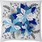 Bucilla Felt Pillow Applique Kit 12" Square Winter Blue Poinsettia