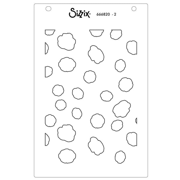 Sizzix A6 Stencil By Stacey Park 4/Pkg - Serene Sophisticate