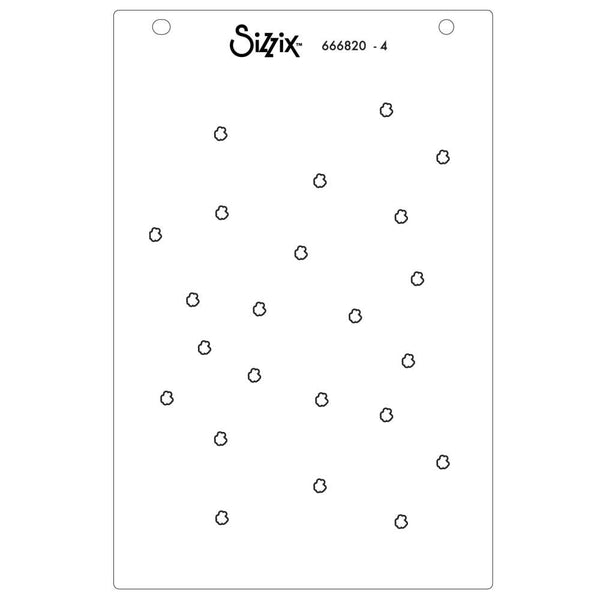 Sizzix A6 Stencil By Stacey Park 4/Pkg - Serene Sophisticate
